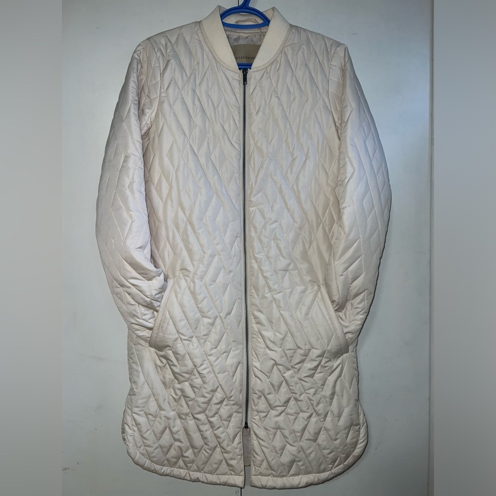Soia Concept Quilted Cream Shacket